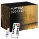 Festive LED Christmas Curtain 3x3m 300 Lights - Strong