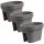  Lonac za cvijeće u boci 39,5 cm x 27 x 25 cm plastične nijanse sive i srebrne