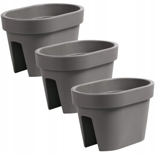  Lonac za cvijeće u boci 39,5 cm x 27 x 25 cm plastične nijanse sive i srebrne