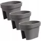  Lonac za cvijeće u boci 39,5 cm x 27 x 25 cm plastične nijanse sive i srebrne