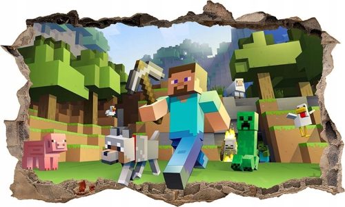 MINECRAFT 3D XXXXL dekorativna naljepnica za zidni poster