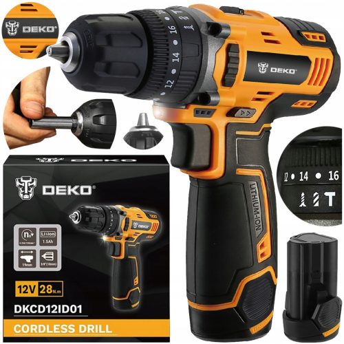 Dekstro akumulatorski udarni odvijač 12 V DKCD12ID01