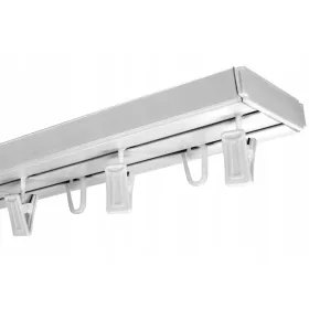 Dvostruka PVC stropna letvica 4,3 m + set 430 cm