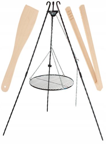  TRONOŽAC ZA VRTNI ROŠTILJ + REŠETKA + LOŽIŠTE 60 CM