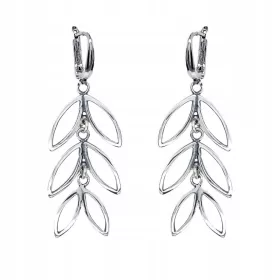 Srebrni viseći naušnice 925 Kłos