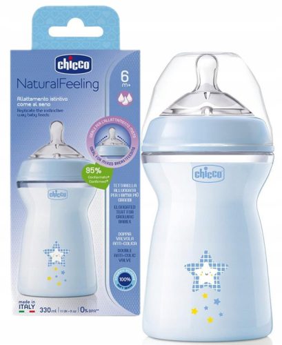 Chicco Prirodni osjećaj bočica plava 330 ml
