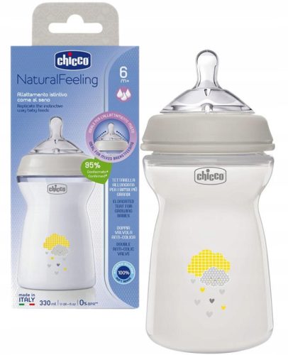 CHICCO PRIRODNA OSJEĆAJNA BOČICA 6m+ 330 ml