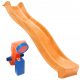 Tobogan za vrt, visine 2,5 m, narančasta - Premium