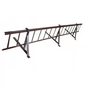 Snježna ograda, pocinčani čelik, 20 cm x 200 cm, smeđa