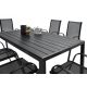 Vrtni set POLYWOOD TARAS 6+1 s crnim tkanim tekstilom