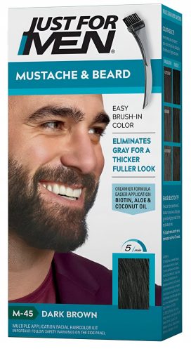 Bart Mustache and Beard Color Just For Men M45 Dark Brown + Applicator