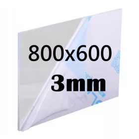  Bezbojna akrilna PLEXI ploča dimenzija 800x600x3mm
