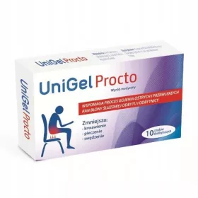   UniGel Procto 10 čepića za liječenje hemoroida i analnih fisura