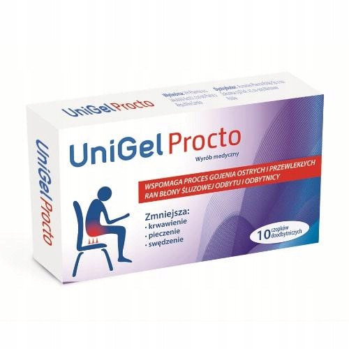 UniGel Procto 10 čepića za liječenje hemoroida i analnih fisura