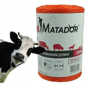   Električna pastirska pletenica Matador za električne ograde 250m