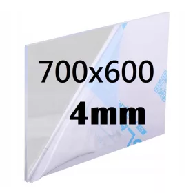  Bezbojna PLEXI ploča izrezana na dimenzije 700x600x4mm