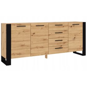    Bim Furniture Nuka komoda 197 x 45 x 87 cm mat artisan hrast