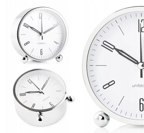 Unibloom budilica, srebrna, 11,6 cm