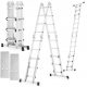 Više ljestve 6,3 m aluminijske 1 x 4 do 150 kg