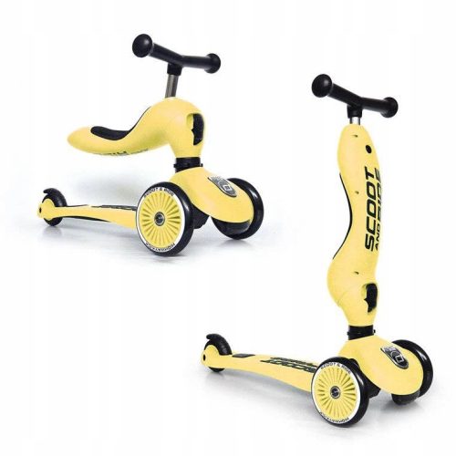 Skuter na tri kotača 2u1 Scoot & Ride Highwaykick pepeljasto sivi