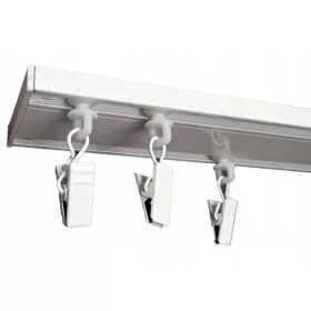 Dvostruka aluminijska stropna letvica 320 cm sa žabicama