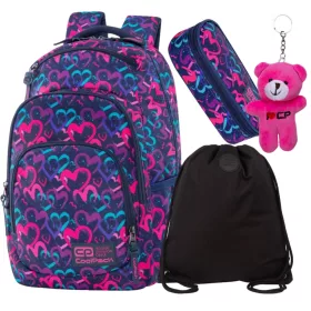   CoolPack školski ruksak s više odjeljaka Shades of purple, Shades of blue, Shades of pink 20 l