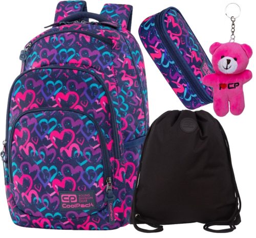 CoolPack školski ruksak s više odjeljaka Shades of purple, Shades of blue, Shades of pink 20 l