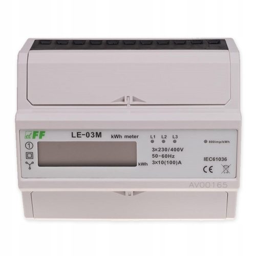Mjerač potrošnje energije F&F 400 V IP20 100 A