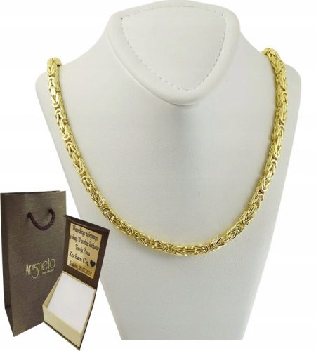 Royal Gold-Plated Silver Chain 3.80mm for Men pr 925 with Engraving