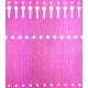  Tyvek etikete 17x220mm plisirane 2500 kom ljubičaste