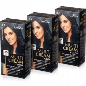   Crno je najnovija boja za kosu iz kolekcije Joanna Multi Cream 3x. Ova inovativna farba za kosu pruža intenzivan i dugotrajan kolor s 3D efektom, stvarajući višedimenzionalni izgled vaše frizure. Zahv