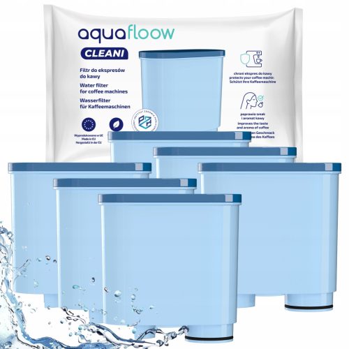  6x AquaFloow filter za Saeco Philips Latte GO AquaClean aparate za kavu, zamjena
