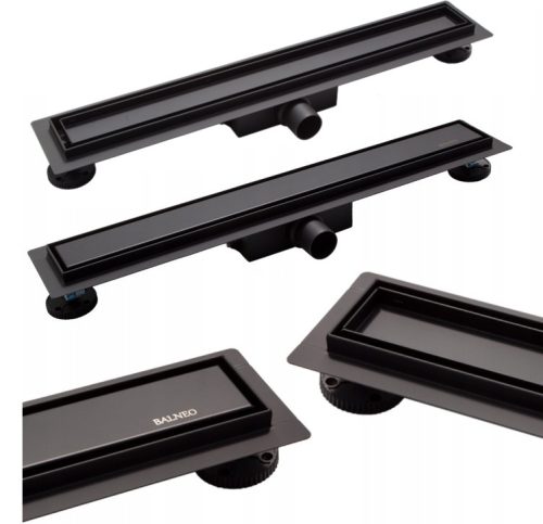 Balneo Duplex Next Black linearni odvod 90 cm