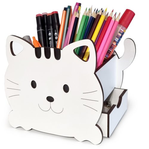 Cameno mačji stolni organizator