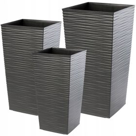    Kadax posude za cvijeće 22 x 29,5 x 57,5 cm grafitna plastika