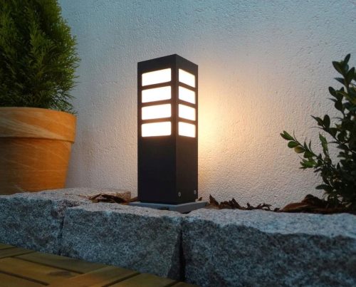 Lampa vrtni stup ARKAD225 25 cm sivi
