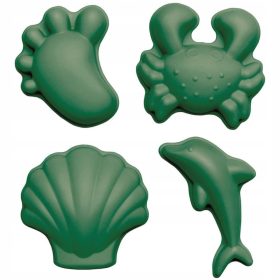   Silikonski kalupi za oblikovanje pijeska 4 komada Scrunch - Tamno Zeleni