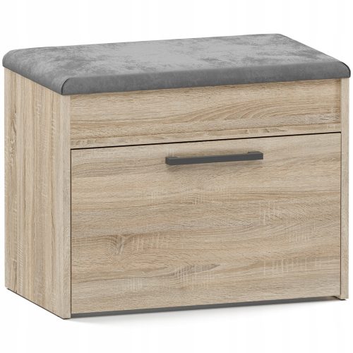  TopEshop ormarić za cipele sa sjedalom 60 x 49 x 35 cm sonoma hrast