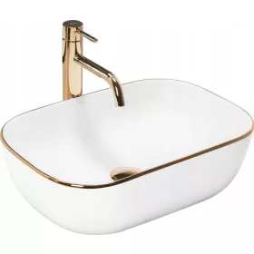 Pravokutni umivaonik REA Belinda Gold Edge