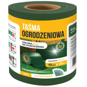   Mreža - Linarem SiatkiSieci traka za mačevanje 19 cm x 35 m zelena
