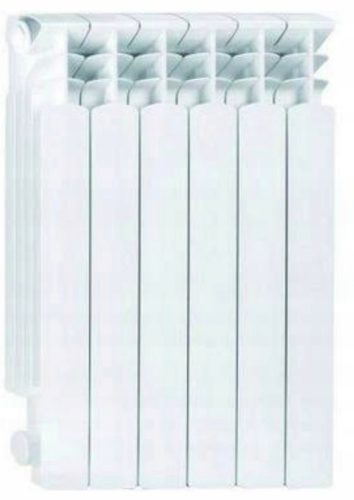Aluminijski radiator KFA G500 F 6 zeberek bijeli 480 x 573 x 90 mm - bočni priključak