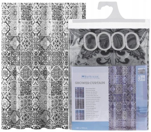 Bathroom Solutions vinil zavjesa za tuš 180 x 180 cm
