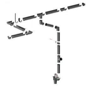 Krop oluk 125 mm smeđi