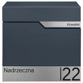   Personalizirana poštanska sandučić M-TEC Fusion Antracit s adresom