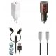 Set punjača Forever Core GaN 65W + 2 3-u-1 USB kabela