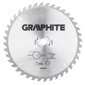 Tarcza za rezanje drva GRAPHITE 55H608 400x30 mm 40 zuba
