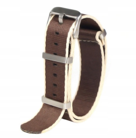 20 mm NATO remen od tkanine, smeđi N066