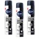  Nivea Men Black White 200 ml x 3 antiperspiranta