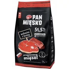  Pan Mięsko hrana za pse, govedina i koza, 9kg