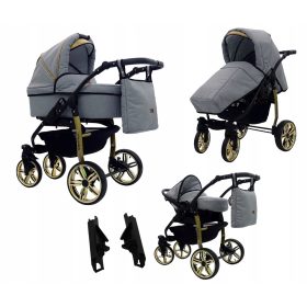 Karex Legro Crno-Zlatna Kolica 3u1